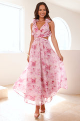 Floral Fantasyland Maxi Dress Purple
