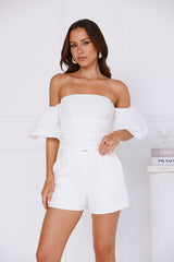 Trendsetter Style Off Shoulder Top White