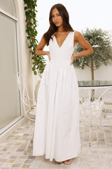 Love In The Maldives Maxi Dress White