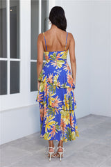 Spring Joy Midi Dress Blue