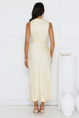 Mirabella Satin Maxi Dress Yellow