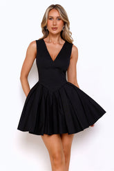 Charming Girl Mini Dress Black