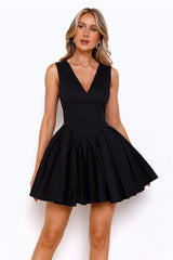 Charming Girl Mini Dress Black