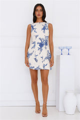Old Hollywood Mini Dress Cream