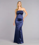 Jess Satin Corset Lace-Up Mermaid Formal Dress