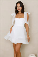 Twirl Society Mini Dress White