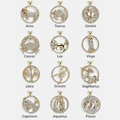 Andrea Zodiac Necklace - Cancer