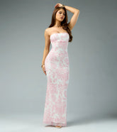 Olivia Beaded Floral Mermaid Formal Dress