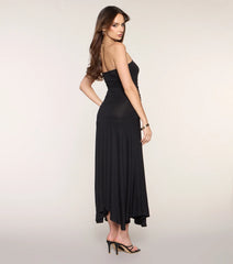Late Dinner Plans Tube Maxi Dress