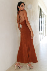 New Dusk Maxi Dress Brown