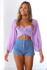 Cheers To The Weekend Crop Purple