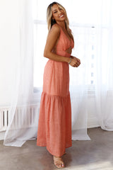 Sunset Loving Maxi Dress Rust