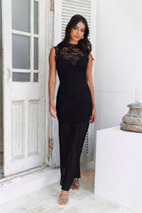 RUNAWAY Ania Midi Dress Black