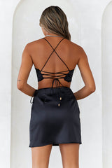 Parisian Chic Crop Top Black