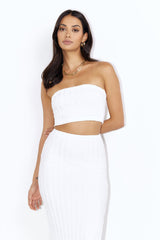 Matching Fit Crop Top White