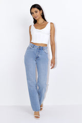 Drinks With You Crop Top White