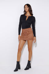 Rewear Ribbed Top Black