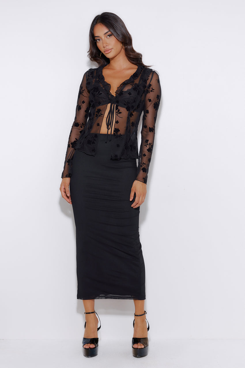 Show It Mesh Top Black