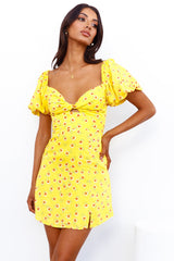 Stroll Away Dress Yellow