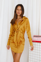 Roses Are For You Dress Golden