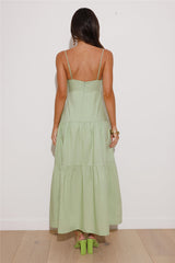 It Must Be Love Maxi Dress Green