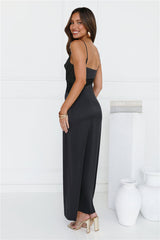 Personal Fave Satin Maxi Dress Black