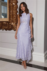 Luxe Entrance Lace Maxi Dress Lilac
