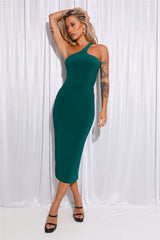 Star-Crossed Lovers Midi Dress Green