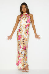 Simply Sleek Maxi Dress Pink