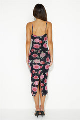 Lucky Learner Midi Dress Black