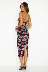 Lucky Learner Midi Dress Black
