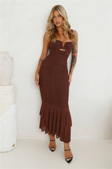Party Pal Maxi Dress Chocolate