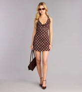 Flirty Fab Polka Dot Halter Mini Dress