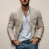 Men’s Linen Blazer – Lightweight Comfortable, Elegant Summer Style