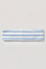 Ribbed Jersey Headband in Blue Stripe
