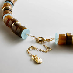 Jennifer Rondelle Beaded Necklace - Tiger's Eye Bead