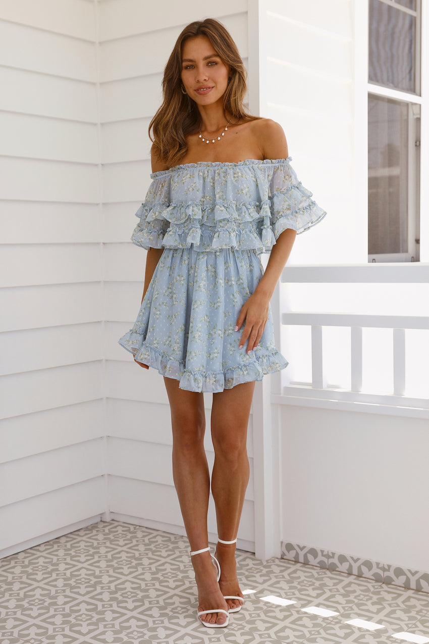 Sublime Times Dress Steel Blue