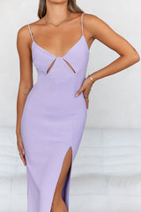 Trendy Sense Midi Dress Lilac