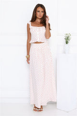 Trendsetters Hour Polka Dot Set White