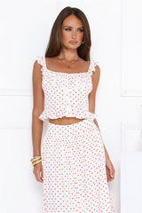 Trendsetters Hour Polka Dot Set White