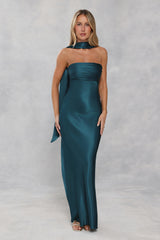 Satin Neck Scarf Teal