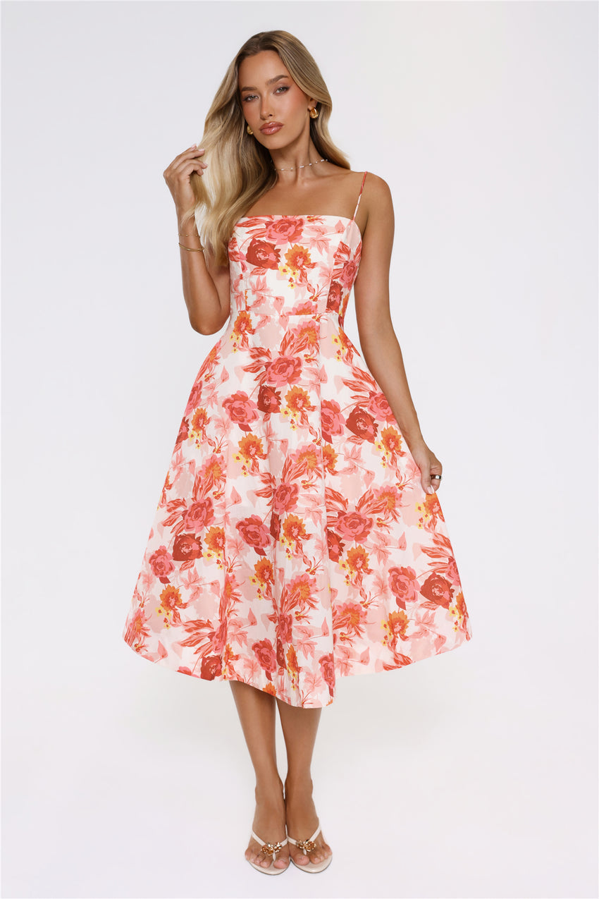Vintage Find Midi Dress Orange