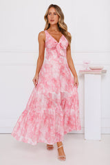 Palm Breeze Maxi Dress Pink