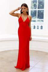 Where Sparks Fly Maxi Dress Red