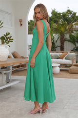 Dusk Soiree Midi Dress Green