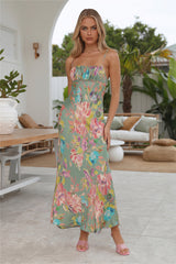 Not Like You Maxi Dress Green