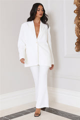 RUNAWAY The Oversized Blazer White