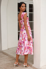 Splendid Splendor Midi Dress Pink