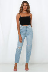 LEE High Mom Jeans Oxy Destruct