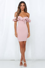 Turn Off My Phone Dress Blush